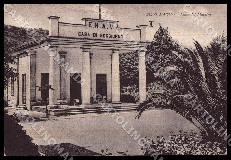 Teramo Silvi Marina Casa Maestro Enam Alterocca ABRASA FG cartolina GM1331 – fronte