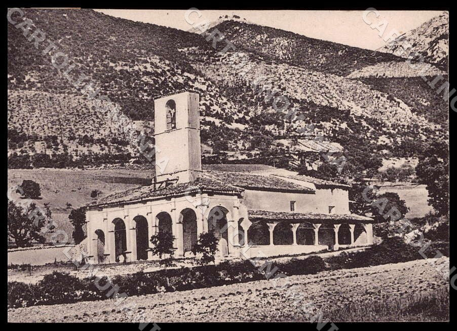 Perugia Norcia Ancarano Chiesa Santa Maria PIEGHINA FG cartolina GM1335 – fronte
