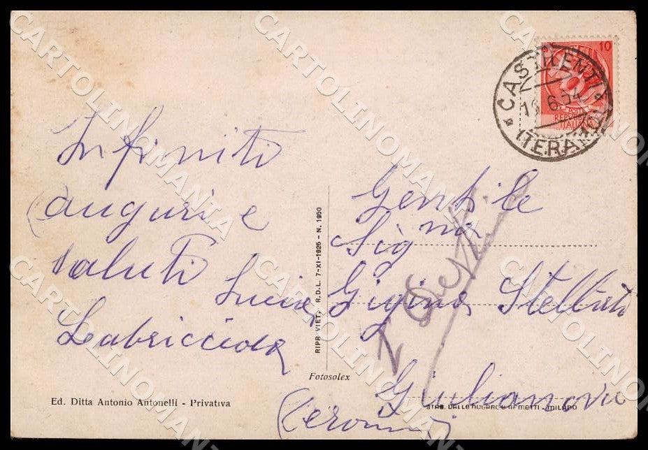 Teramo Castilenti Frontale Chiesa Parrocchiale FG cartolina GM1337 – retro