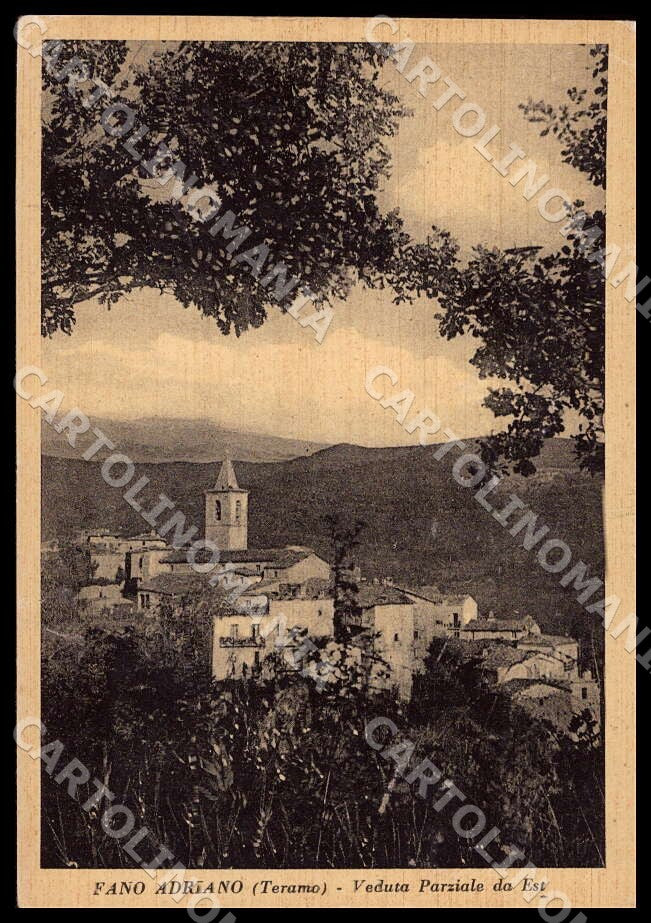 Teramo Fano Adriano Veduta Parziale Est FG cartolina GM1339 – fronte