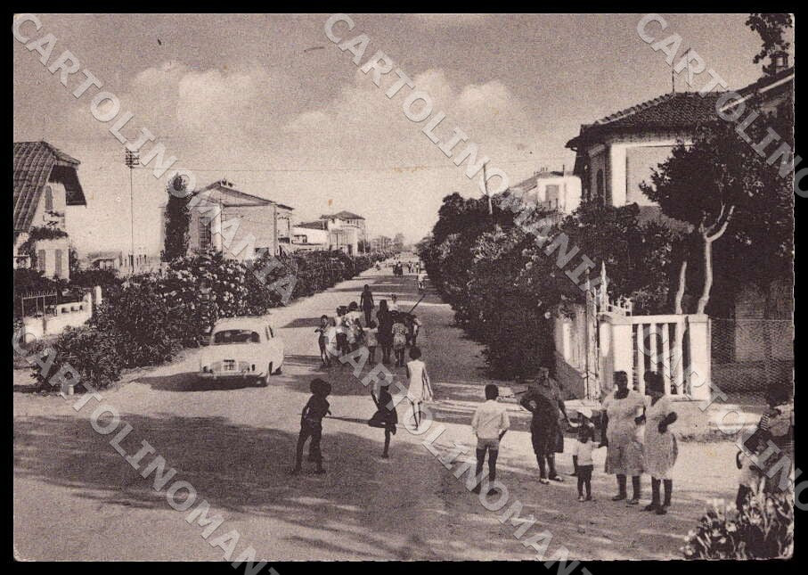 Teramo Silvi Marina Viale Arrigo Rossi Auto FG cartolina GM1348 – fronte