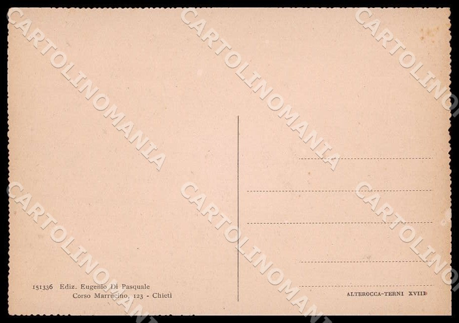 Chieti Città Palazzo Comando Divisione Alterocca FG cartolina GM1351 – retro