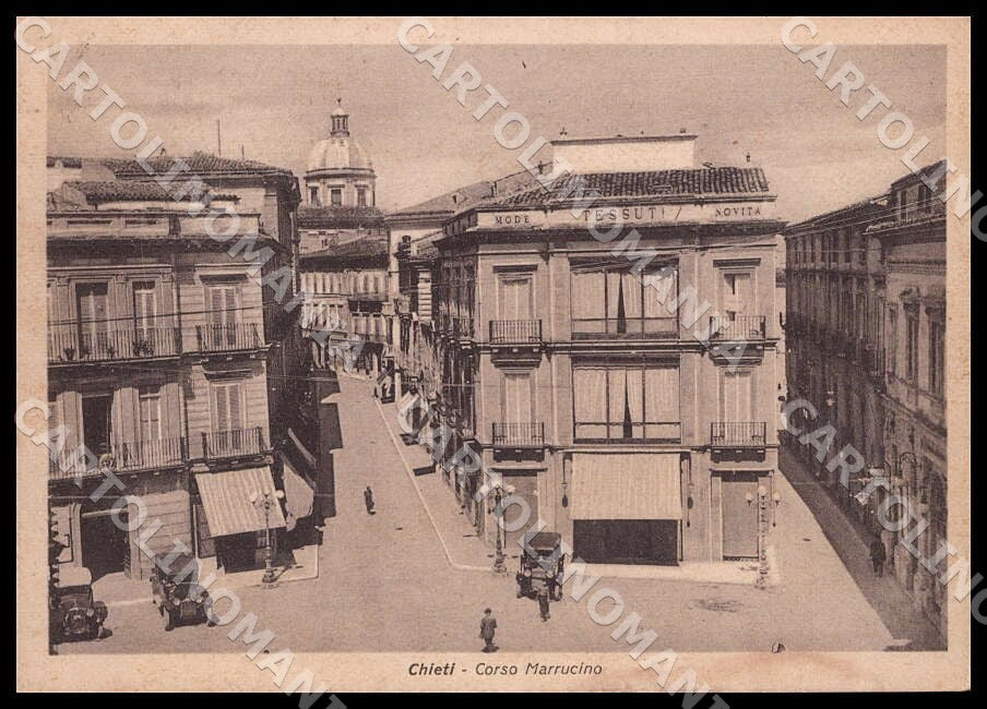 Chieti Città Corso Marrucino Auto COLLA FG cartolina GM1352 – fronte