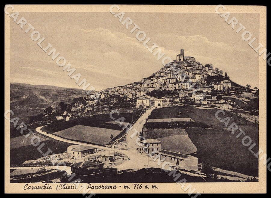 Chieti Carunchio Panorama FG cartolina GM1357 – fronte