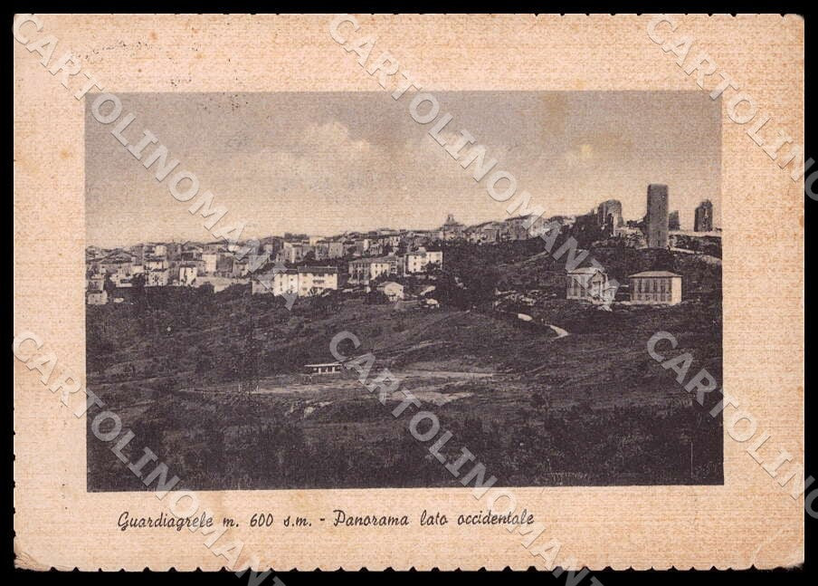 Chieti Guardiagrele Panorama lato PIEGHINE MACCHIA FG cartolina GM1358 – fronte