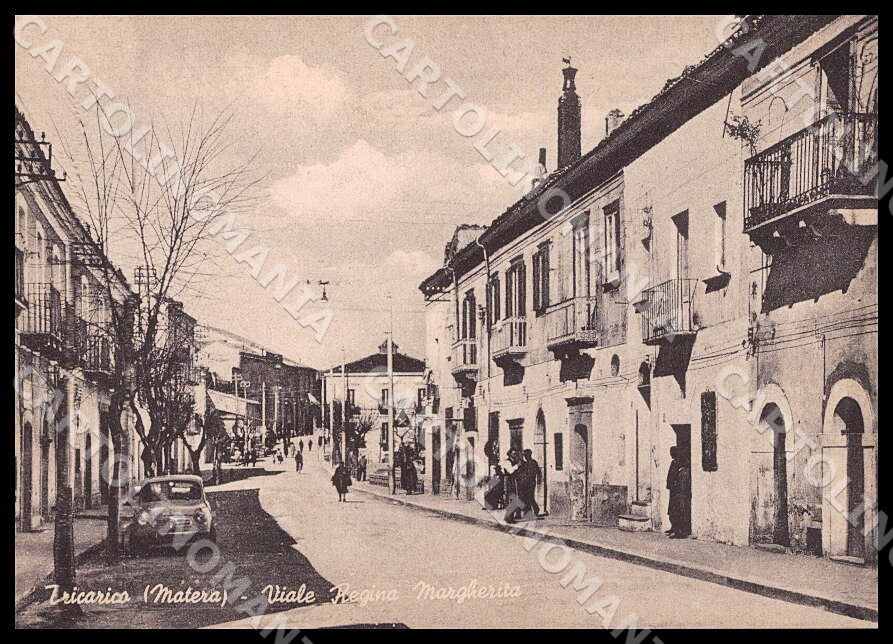 Matera Tricarico Viale Regina Margherita Auto FG cartolina GM1378 – fronte