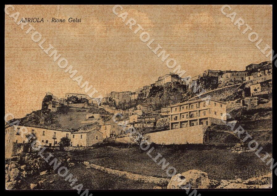 Potenza Abriola Rione Gelsi Alterocca FG cartolina GM1395 – fronte