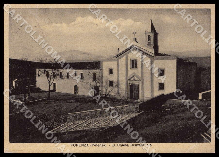 Potenza Forenza Chiesa Conventuale PIEGHINE FG cartolina GM1404 – fronte