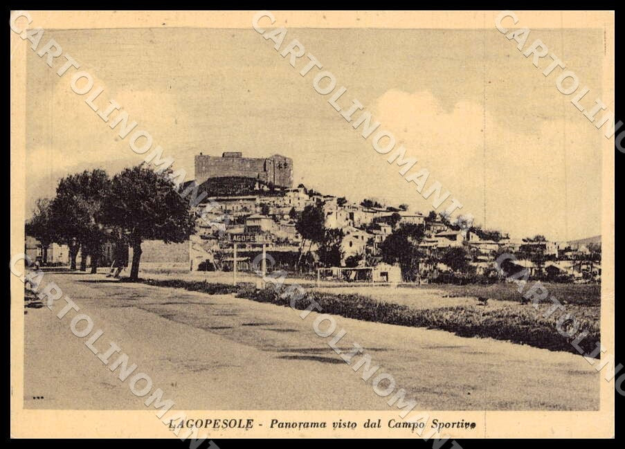 Potenza Lagopesole Panorama Campo Sportivo ABRASA FG cartolina GM1405 – fronte