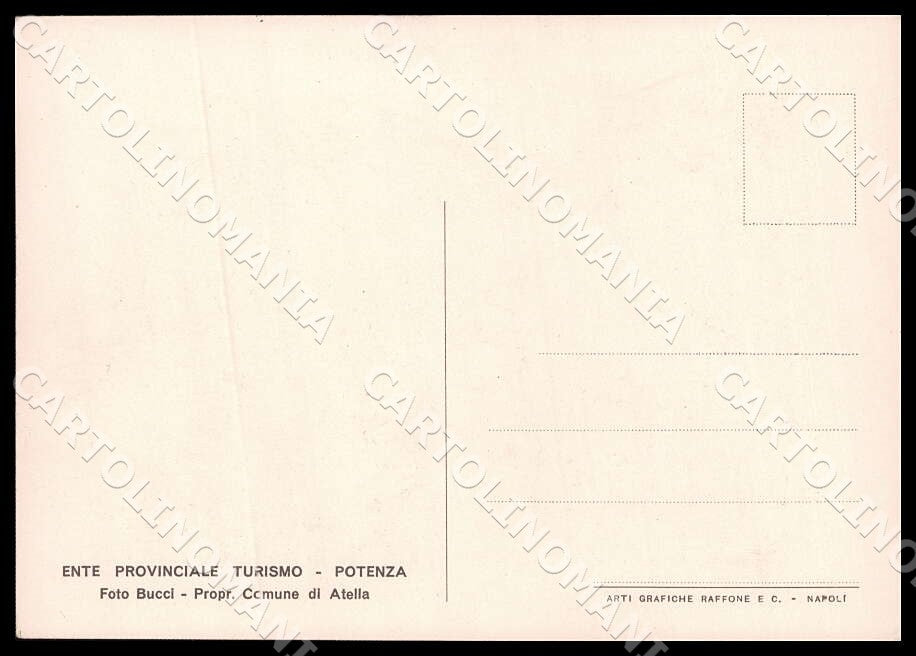 Potenza Atella Monticchio Interno Casina Laghi Bar FG cartolina GM1410 – retro