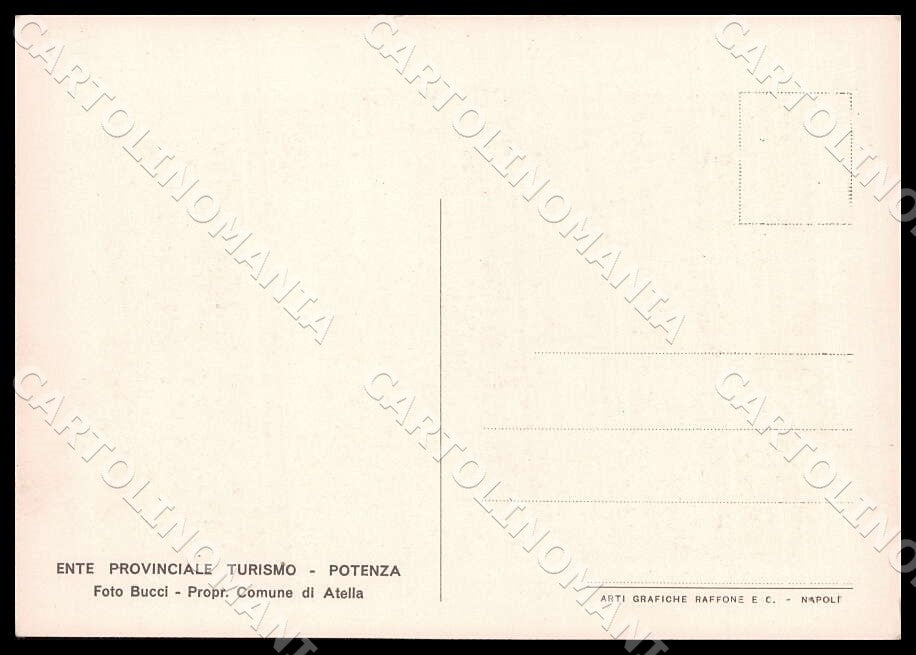 Potenza Atella Monticchio Interno Casina Laghi FG cartolina GM1411 – retro