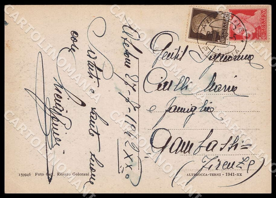 Pistoia Abetone Monte Gomito Rifugio Selletta Alterocca FG cartolina GM1414 – retro