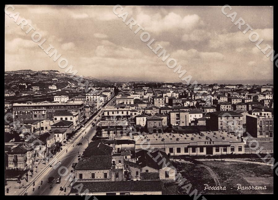 Pescara Città Panorama Auto Stabilimento Fiat FG Foto cartolina GM1425 – fronte