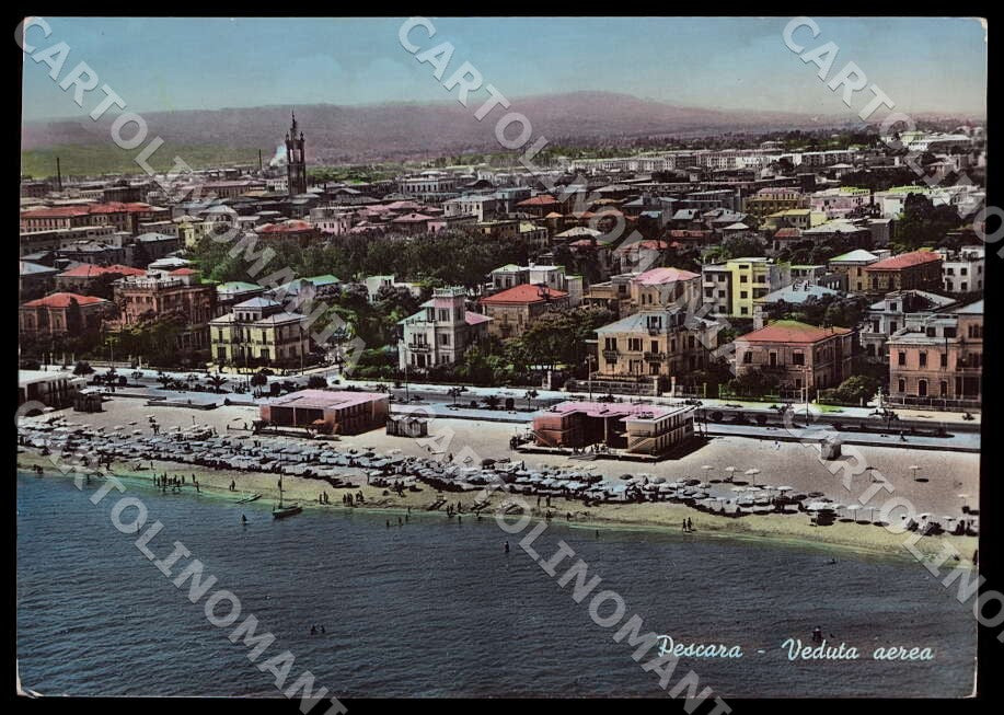 Pescara Città Veduta aerea Alterocca Stabilimento FG Foto cartolina GM1427 – fronte