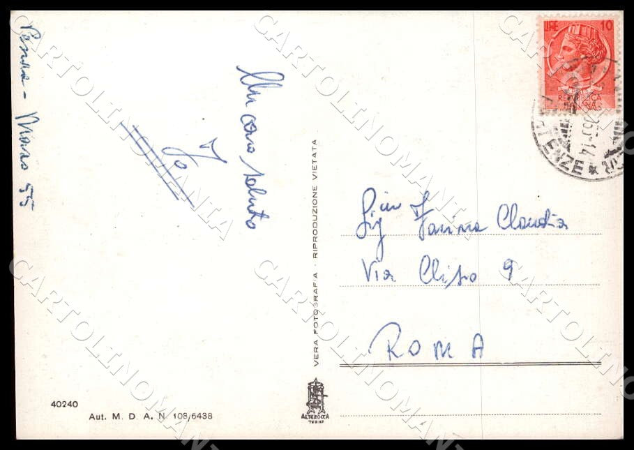 Pescara Città Veduta aerea Alterocca Stabilimento FG Foto cartolina GM1427 – retro