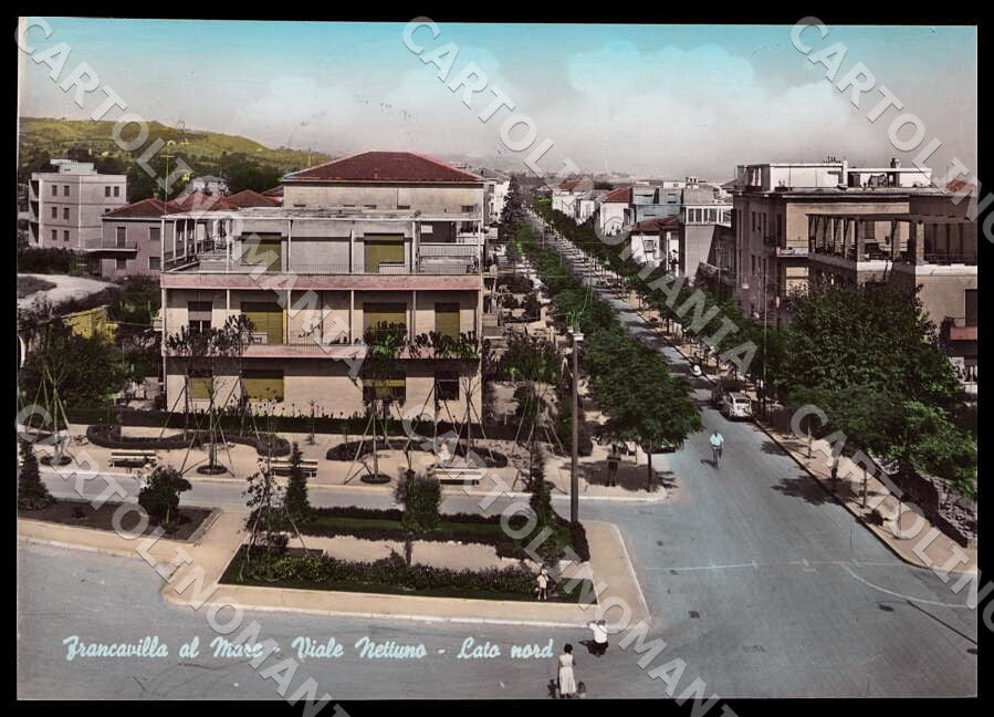 Chieti Francavilla al Mare Viale Nettuno Lato nord FG Foto cartolina GM1432 – fronte