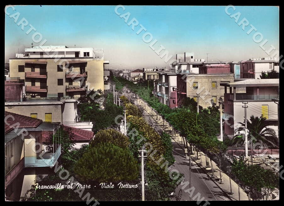 Chieti Francavilla al Mare Viale Nettuno FG Foto cartolina GM1433 – fronte