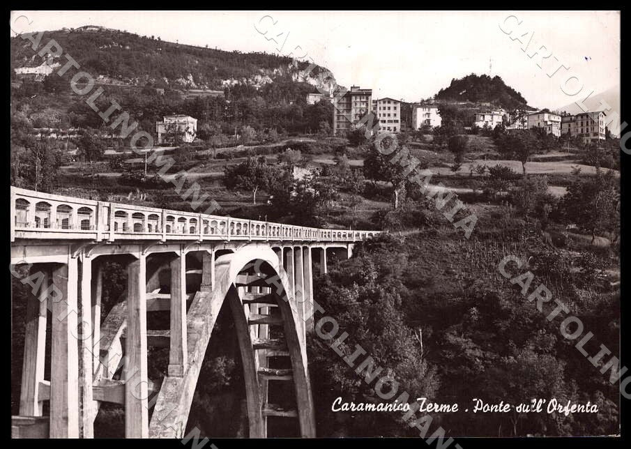 Pescara Caramanico Terme Ponte Orfenta PIEGHINA FG Foto cartolina GM1437 – fronte