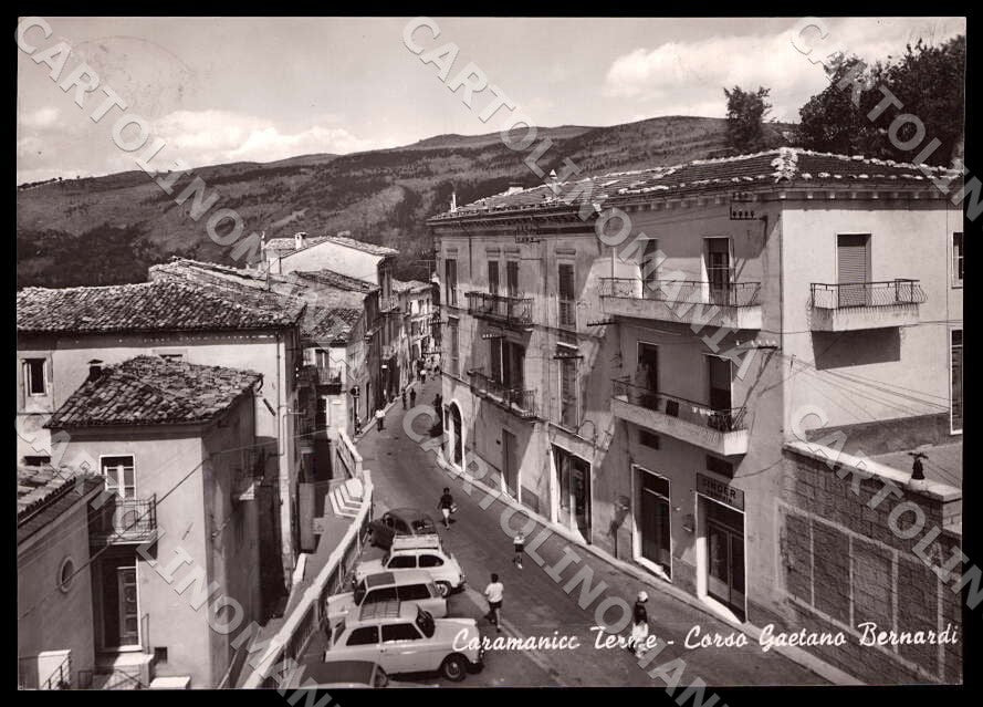 Pescara Caramanico Terme Corso Gaetano Bernardi Auto FG Foto cartolina GM1439 – fronte