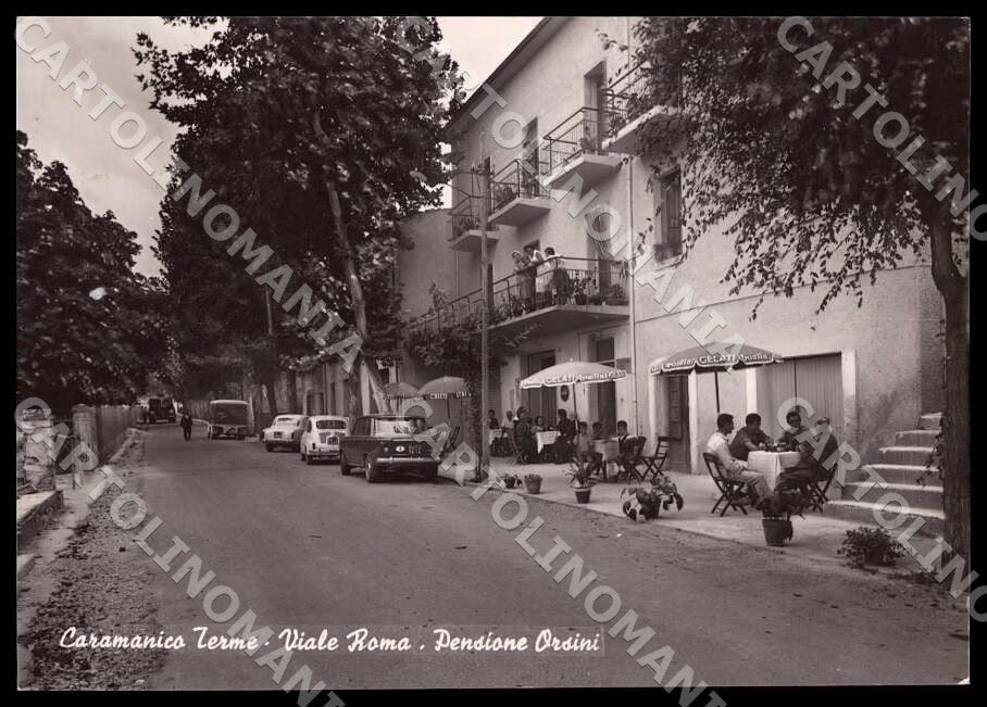 Pescara Caramanico Terme Viale Roma Pensione Orsini FG Foto cartolina GM1442 – fronte