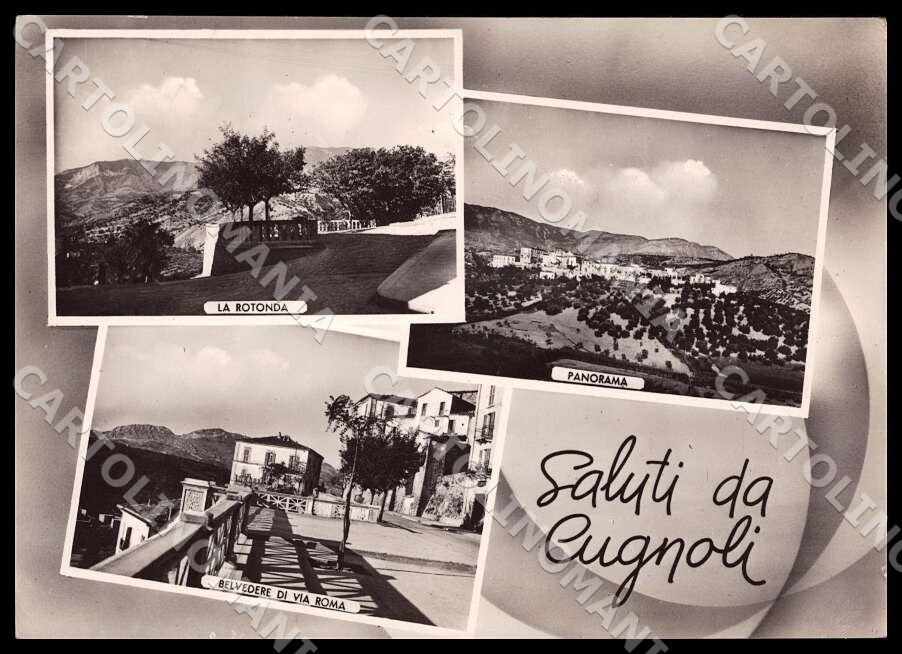 Pescara Cugnoli Rotonda Panorama Belvedere via Roma FG Foto cartolina GM1449 – fronte
