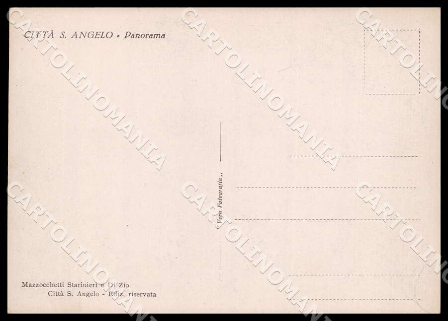 Pescara Città Sant'Angelo Panorama FG Foto cartolina GM1450 – retro