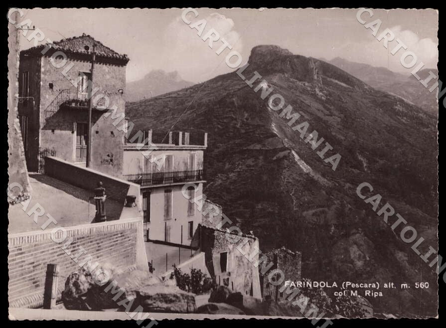 Pescara Farindola Monte Ripa PIEGATA FG Foto cartolina GM1458 – fronte
