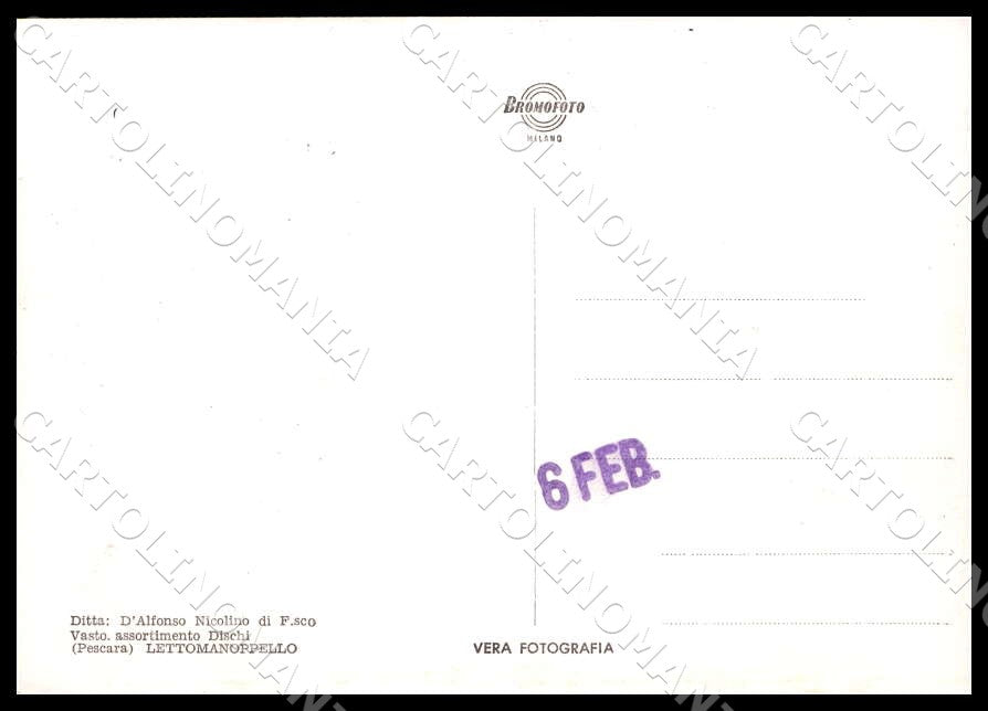 Pescara Lettomanoppello Veduta Panoramica FG Foto cartolina GM1459 – retro