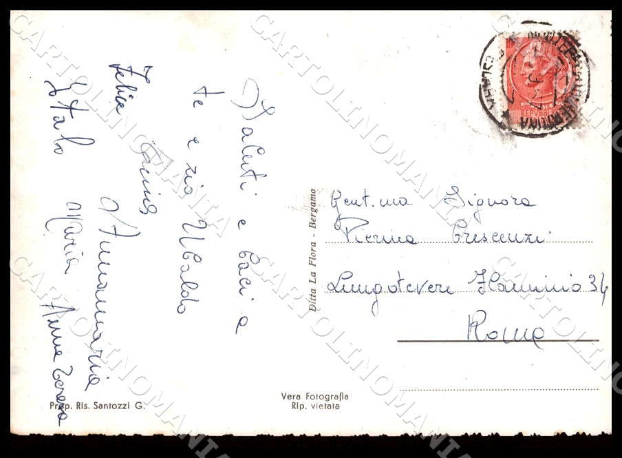 Pescara Montebello di Bertona Veduta Monte Tricorno FG Foto cartolina GM1463 – retro