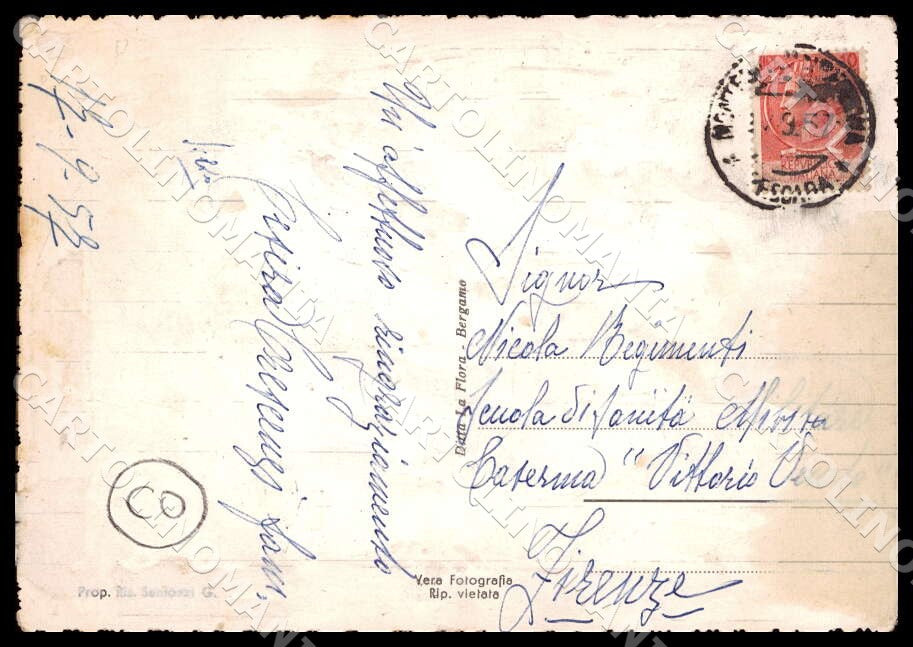 Pescara Montebello di Bertona Veduta Monte COLLA FG Foto cartolina GM1464 – retro