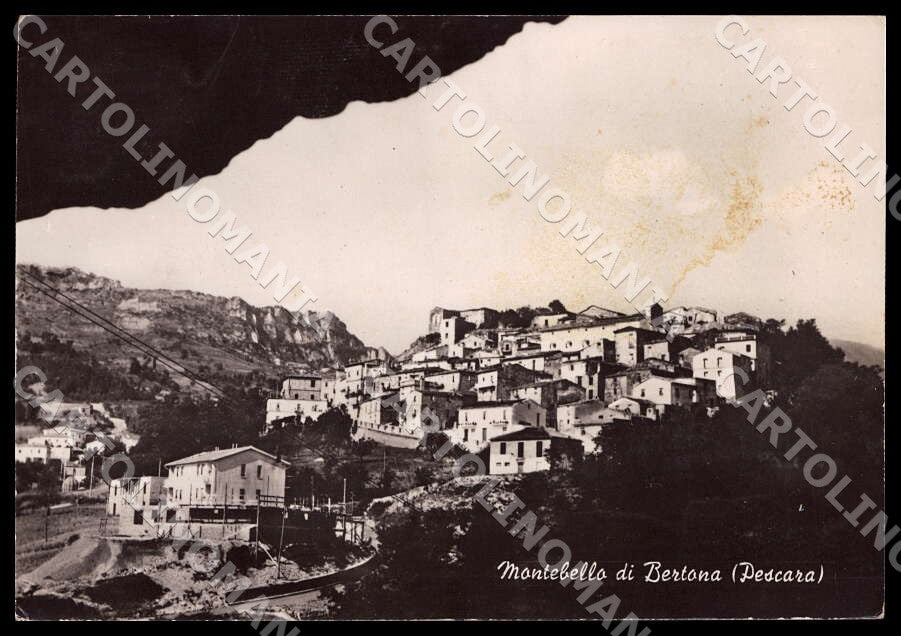 Pescara Montebello di Bertona MACCHIE FG Foto cartolina GM1469 – fronte