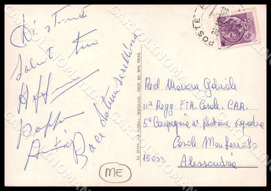 Pescara Montebello di Bertona MACCHIE FG Foto cartolina GM1469 – retro