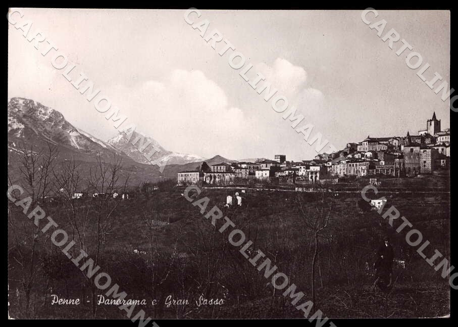 Pescara Penne Panorama Gran Sasso Alterocca FG Foto cartolina GM1475 – fronte