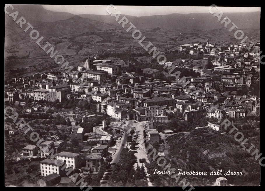 Pescara Penne Panorama Aereo FG Foto cartolina GM1478 – fronte