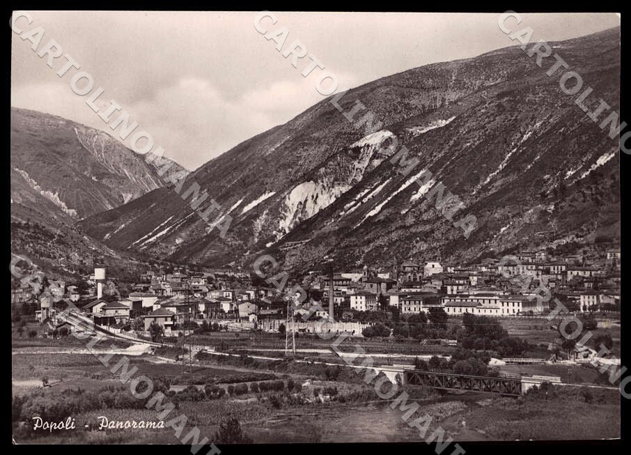 Pescara Popoli Panorama FG Foto cartolina GM1485 – fronte
