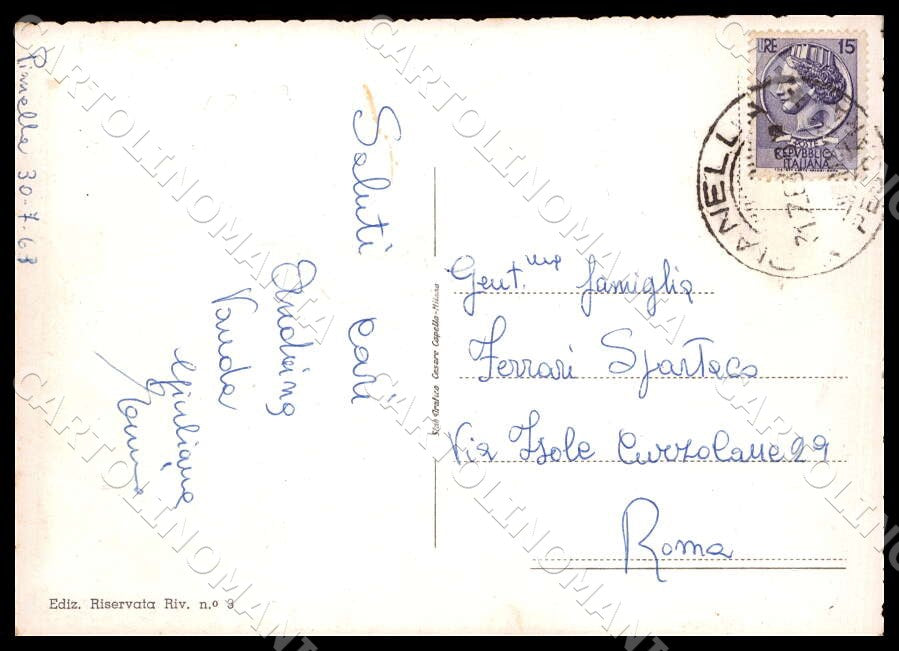 Pescara Pianella Panorama FG Foto cartolina GM1488 – retro