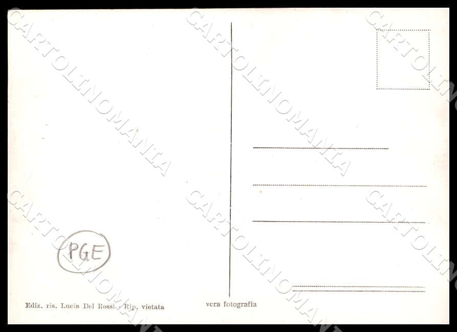 Pescara Pescosansonesco Ruderi Castello Ducale PIEGHINE FG Foto cartolina GM1489 – retro