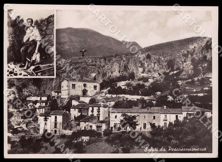 Pescara Pescosansonesco Saluti da San Nunzio Sulprizio FG Foto cartolina GM1490 – fronte