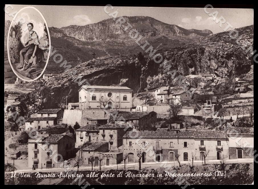 Pescara Pescosansonesco Venerabile Nunzio STRAPPINO FG Foto cartolina GM1491 – fronte