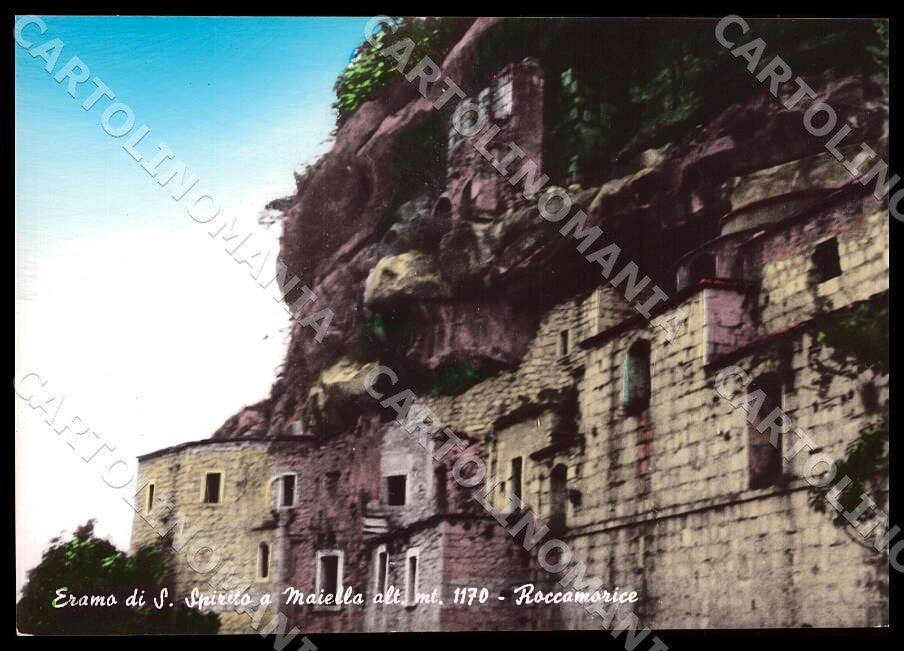 Pescara Roccamorice Eramo Santo Spirito Maiella FG Foto cartolina GM1493 – fronte