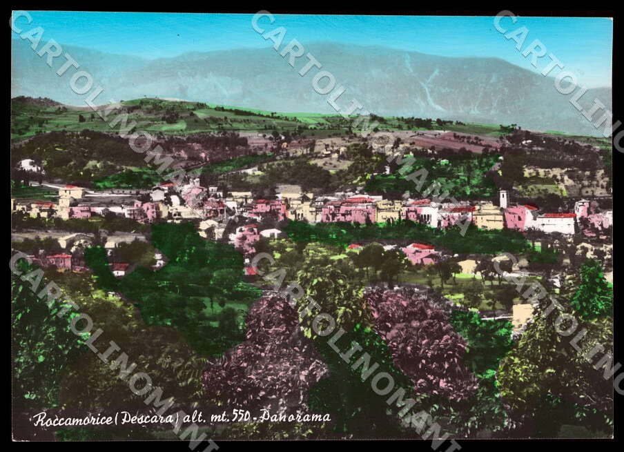 Pescara Roccamorice Panorama FG Foto cartolina GM1494 – fronte