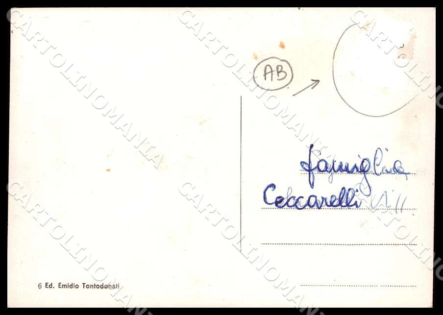 Pescara Scafa Via Castellari Alberghi ABRASA FG Foto cartolina GM1495 – retro