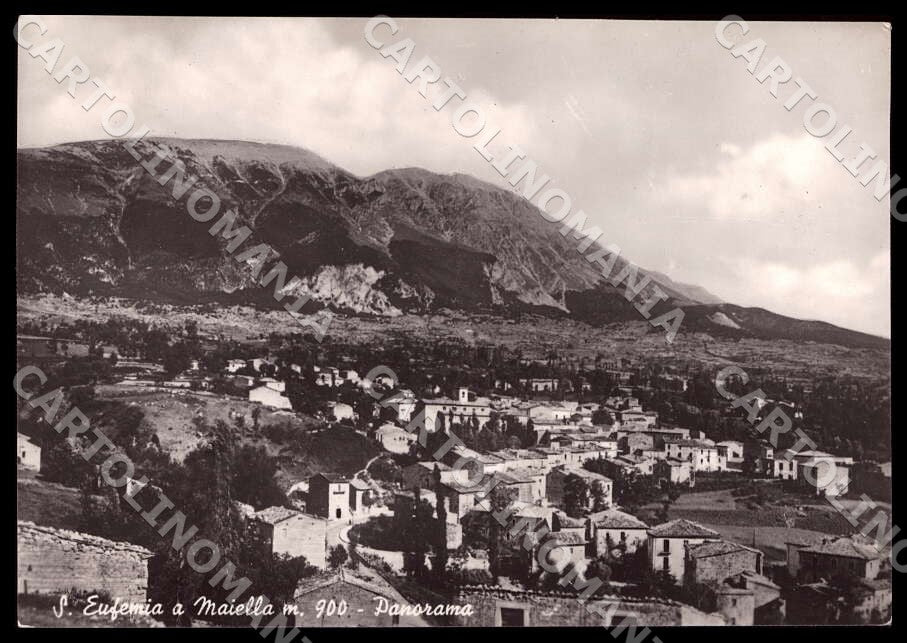Pescara Sant'Eufemia a Maiella Panorama FG Foto cartolina GM1498 – fronte