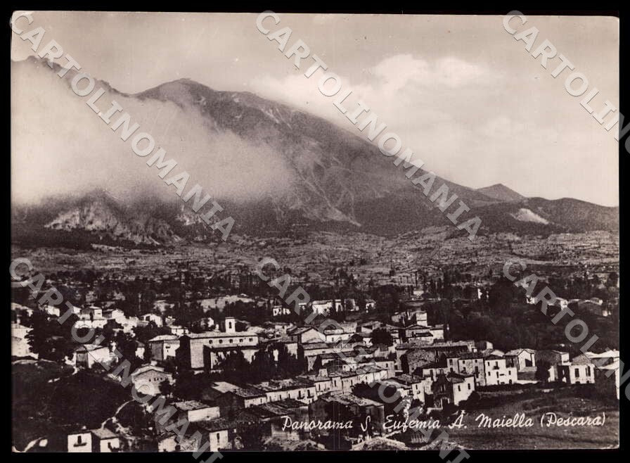 Pescara Sant'Eufemia a Maiella Panorama FG Foto cartolina GM1499 – fronte