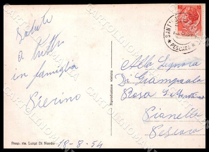Pescara Sant'Eufemia a Maiella Panorama FG Foto cartolina GM1499 – retro