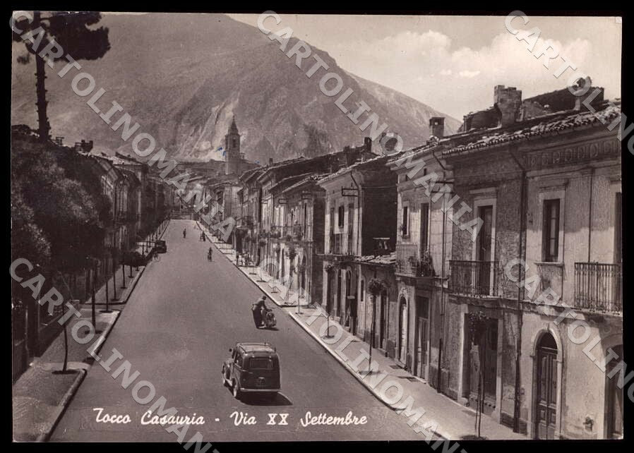 Pescara Tocco Casauria Via XX Settembre PIEGHINA FG Foto cartolina GM1507 – fronte
