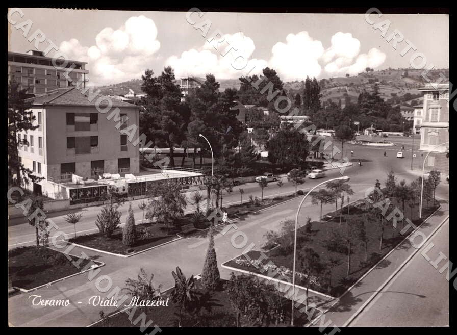 Teramo Città Viale Mazzini FG Foto cartolina GM1514 – fronte