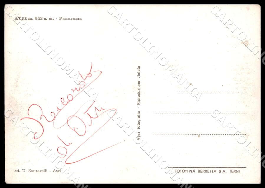 Teramo Atri Panorama FG Foto cartolina GM1516 – retro