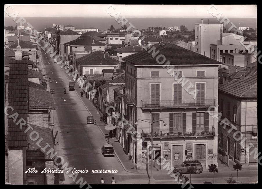 Teramo Alba Adriatica Scorcio panoramico Auto FG Foto cartolina GM1518 – fronte