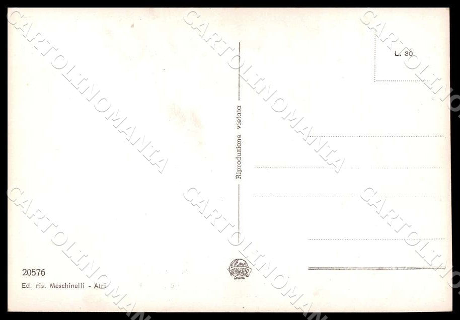 Teramo Atri Costumi Abruzzesi FG Foto cartolina GM1525 – retro